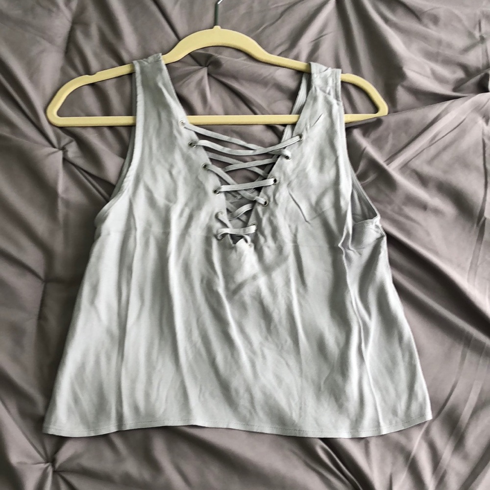 Forever 21 Lace-up Tank